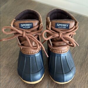 Sperry Kids' Brown and Blue Duck Boots